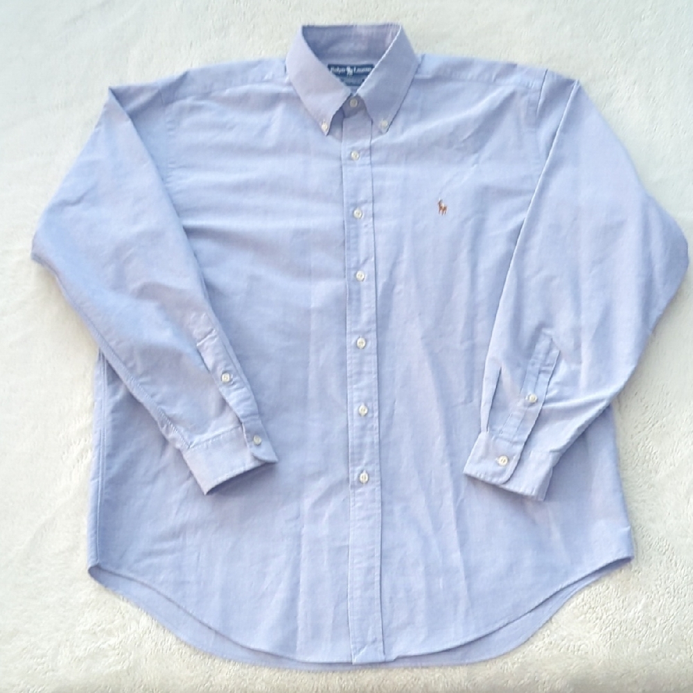 Polo by Ralph Lauren Light Blue Button-Down Oxford Shirt - Men's